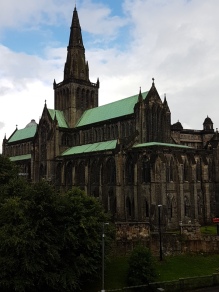 Glasgow Cathedral sedd från höjden
